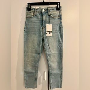 Zara Jeans - size 4. The 80’s High Waist Skinny. Beach Blue.